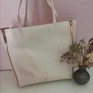 Ted Baker Soft Pink Leather Tote Bag and Pouch